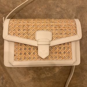 Spartina Cane Phone Crossbody Alabaster